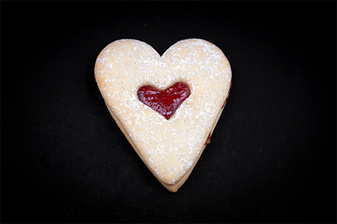 Sablés coeur framboise